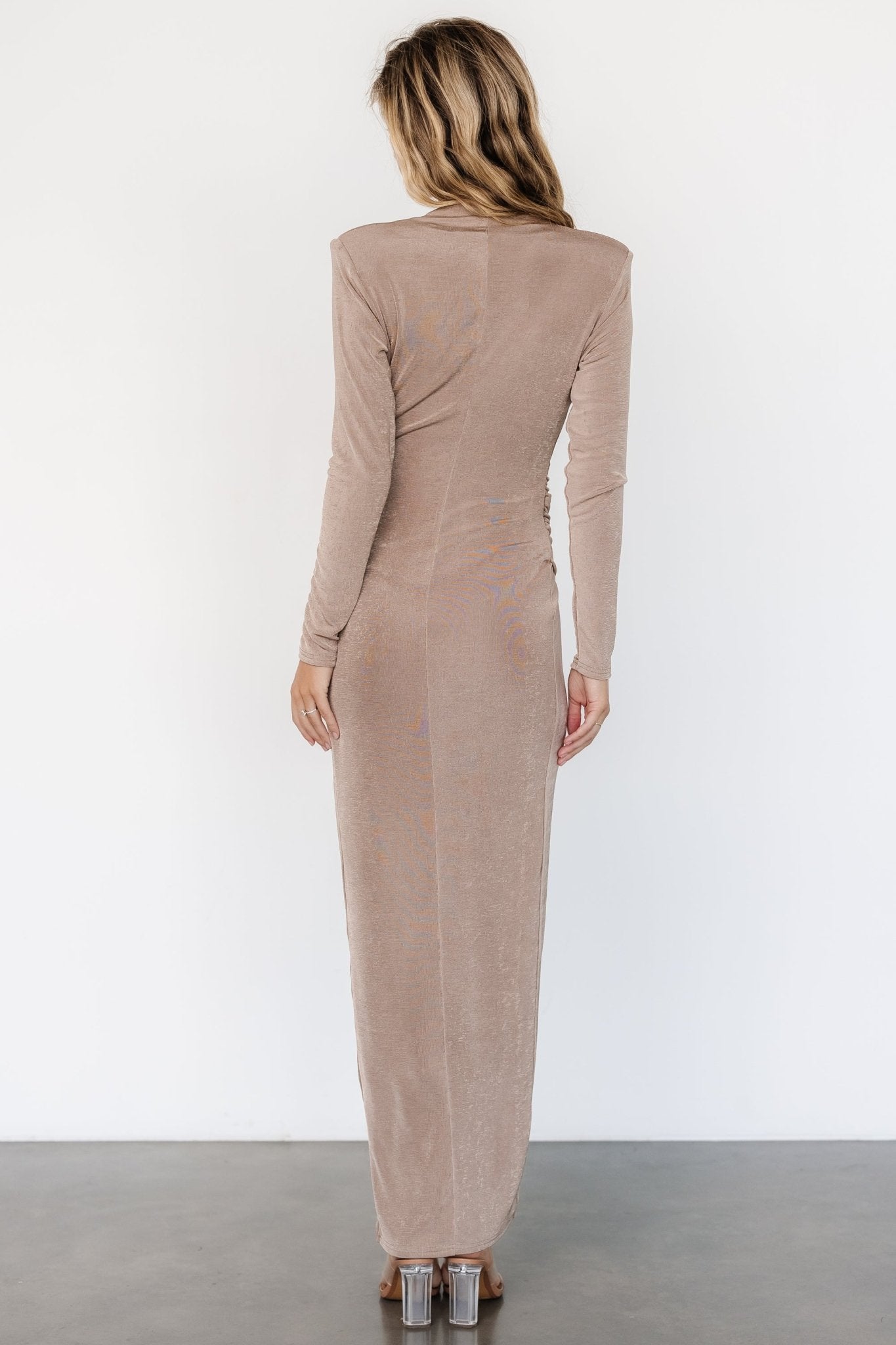 Pierce Shimmer Gown | Dusty Mocha - Baltic Born