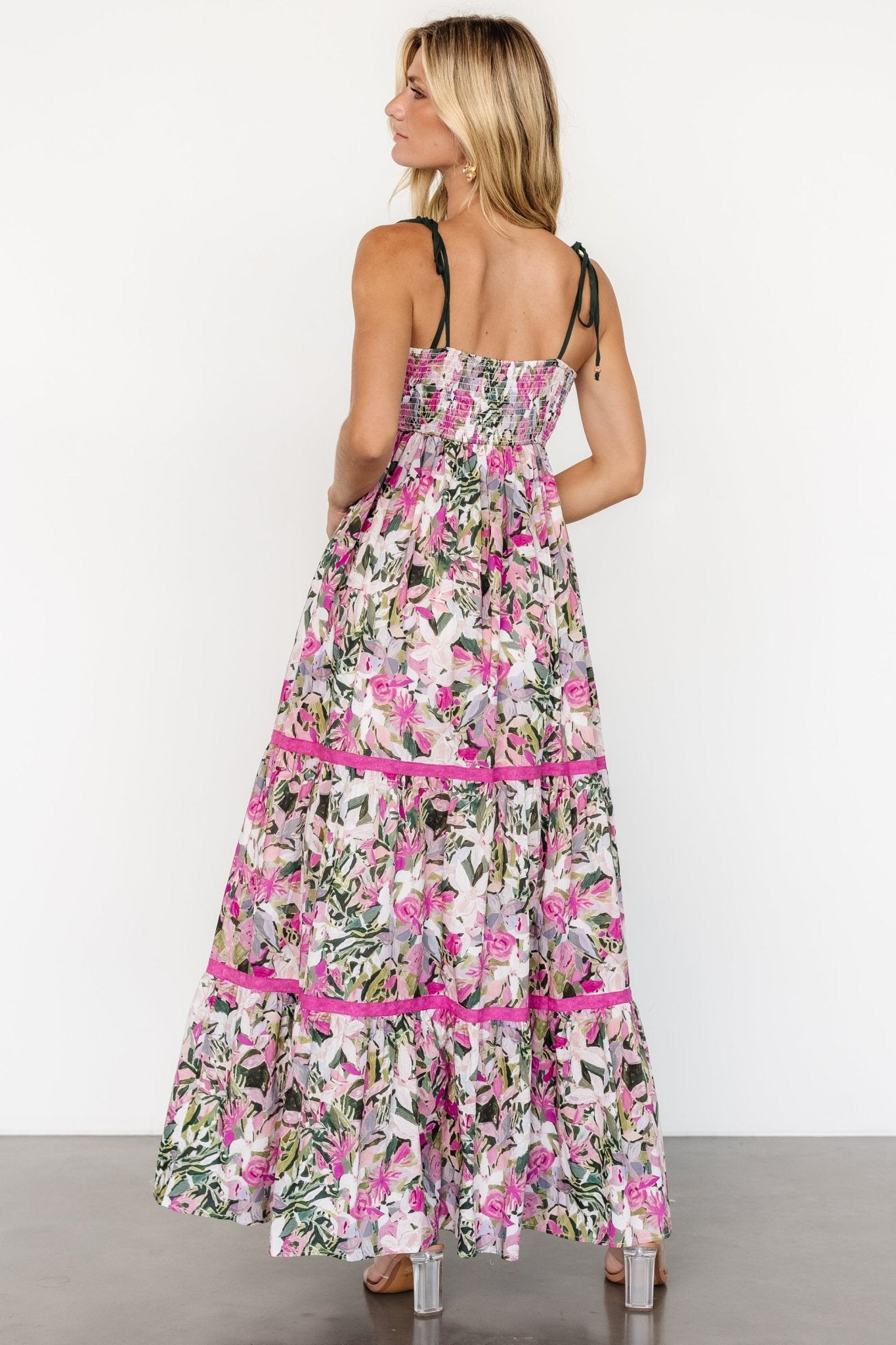 Pierrette Maxi Dress | Pink Multi - Baltic Born