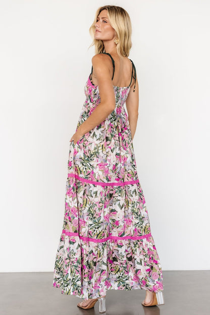 Pierrette Maxi Dress | Pink Multi - Baltic Born