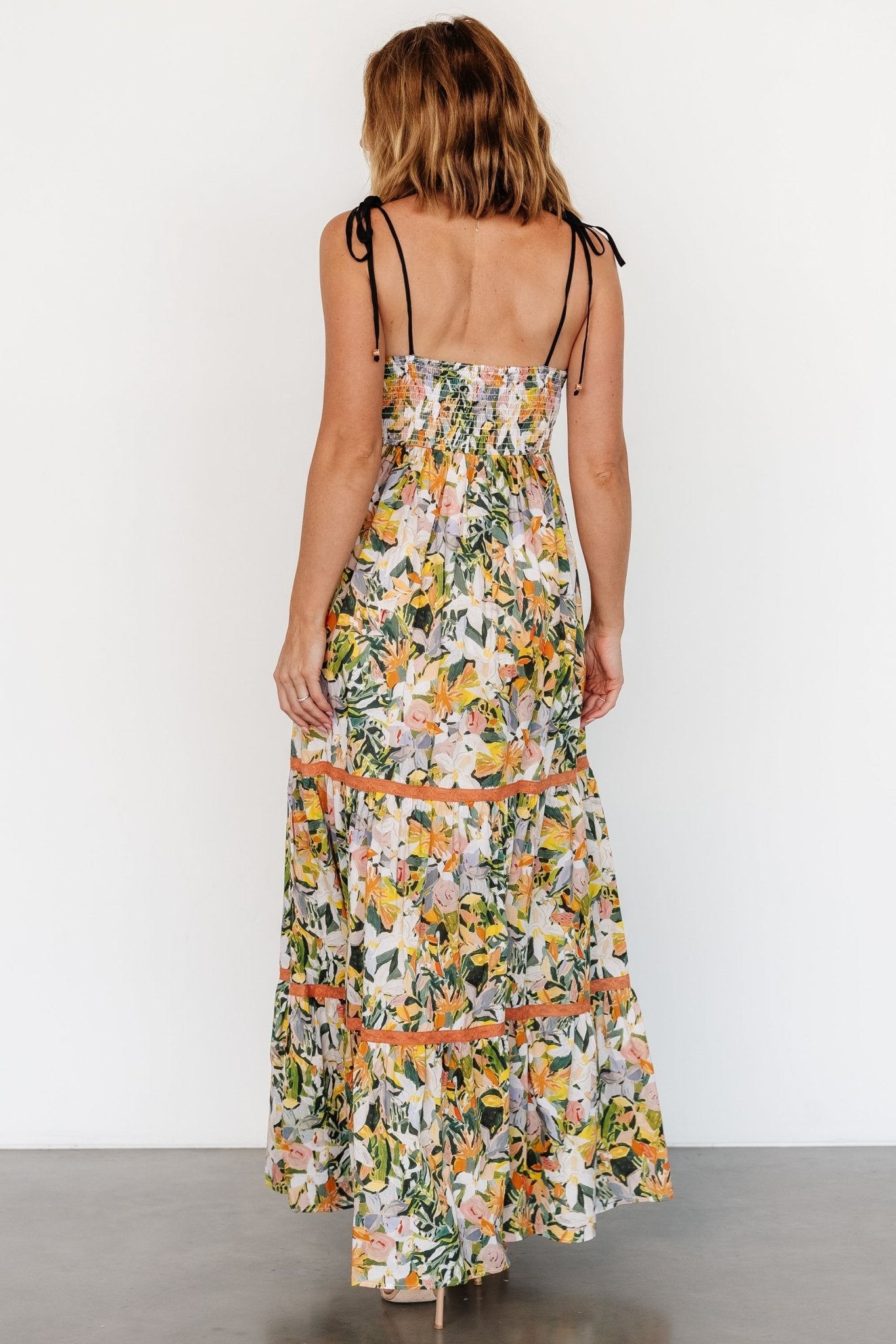 Pierrette Maxi Dress | Tangerine Multi - Baltic Born