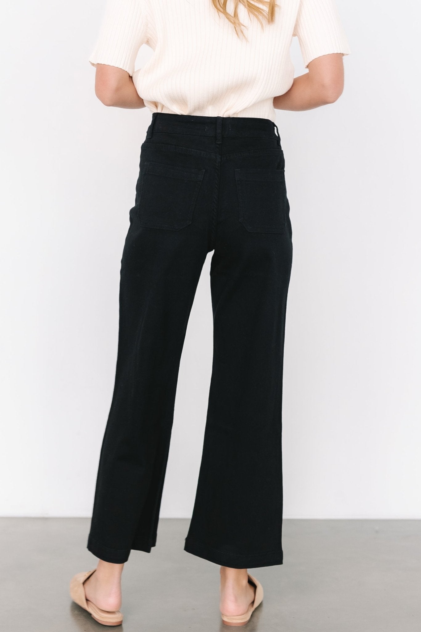 Polli Patch Pocket Pants | Black - Baltic Born