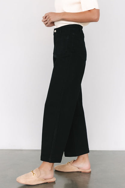 Polli Patch Pocket Pants | Black - Baltic Born