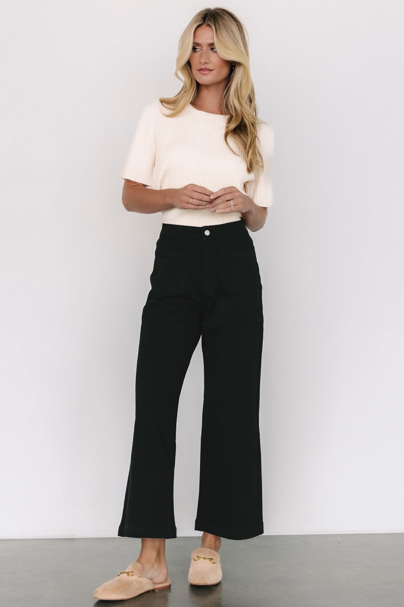 Polli Patch Pocket Pants | Black - Baltic Born