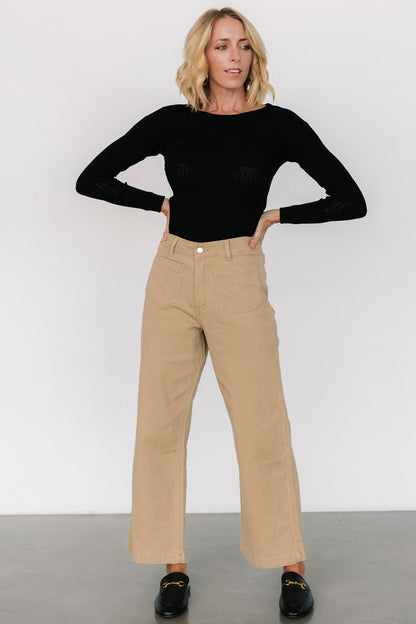 Polli Patch Pocket Pants | Tan - Baltic Born