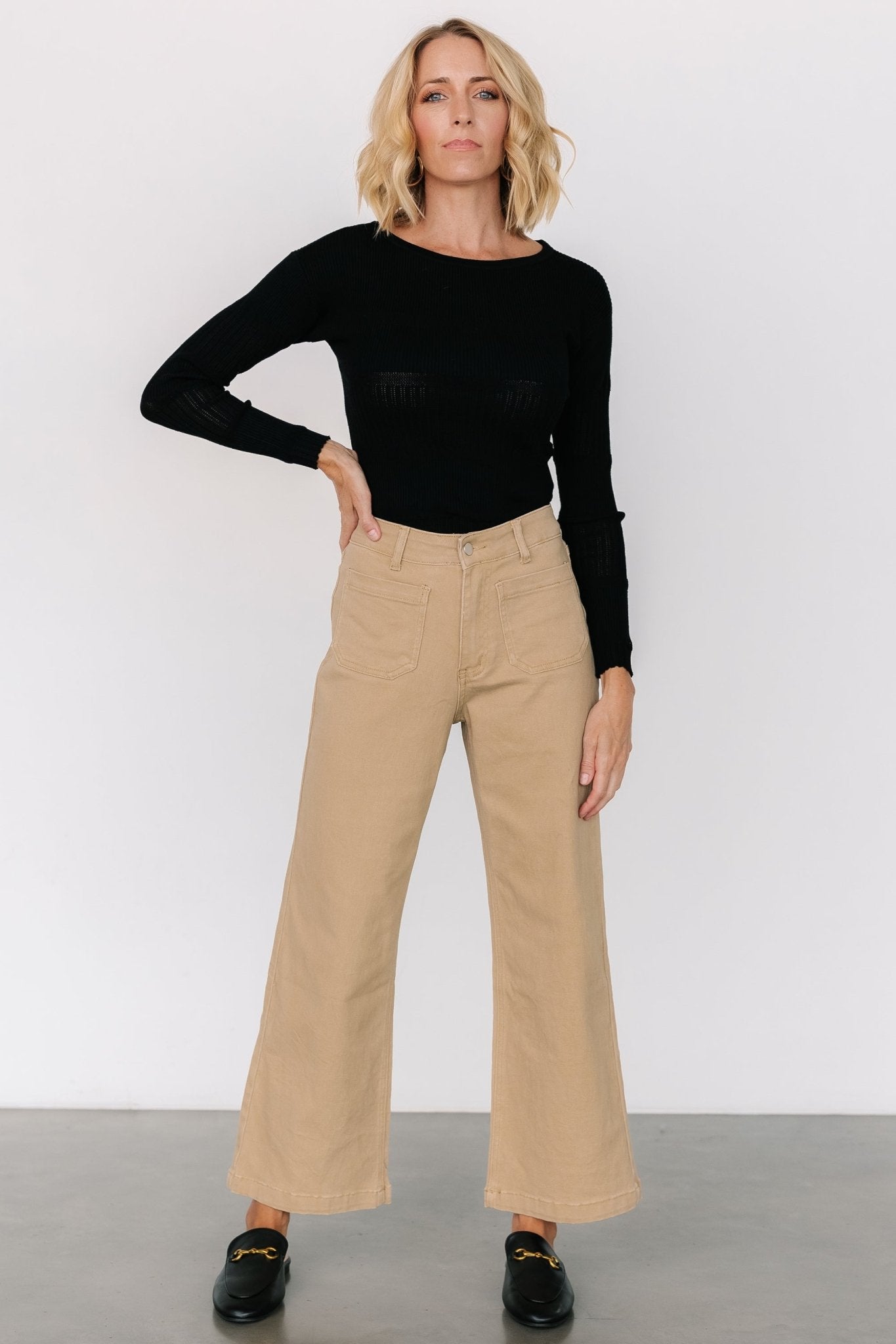 Polli Patch Pocket Pants | Tan - Baltic Born