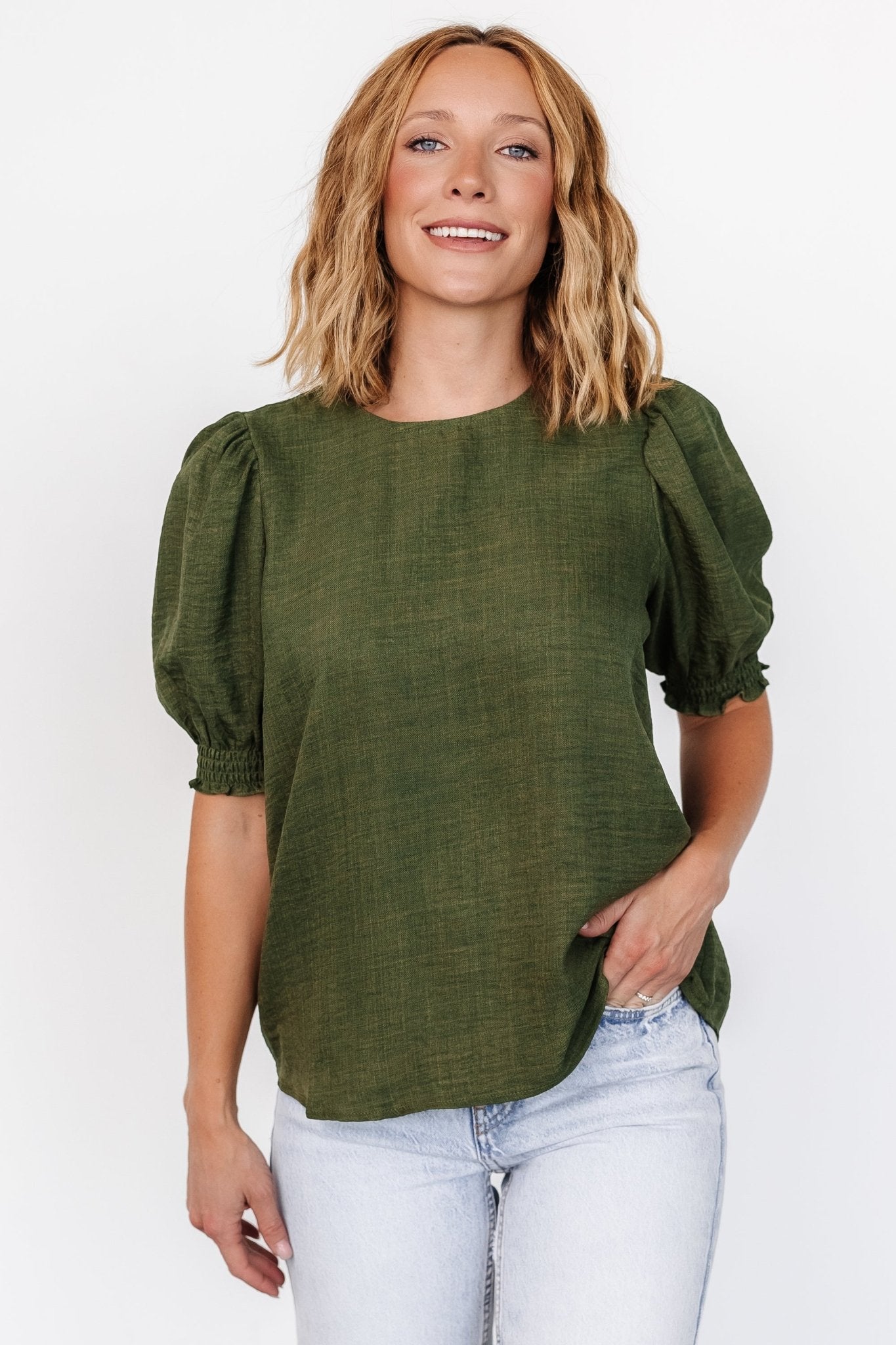 Pollyanna Top | Olive - Baltic Born