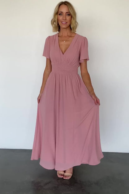 Birdie Maxi Dress | Blush