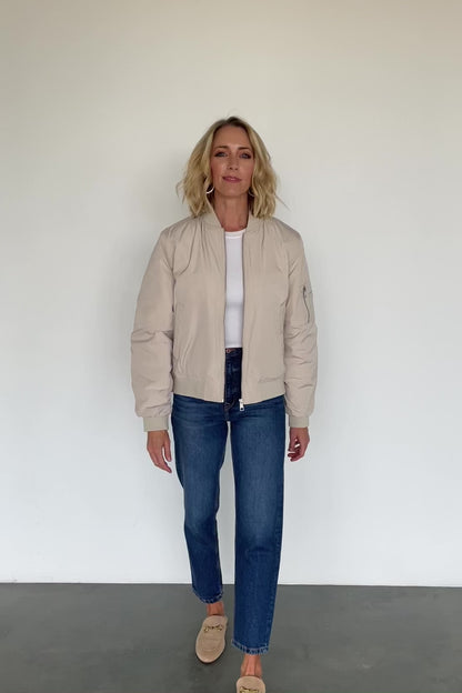 Jared Bomber Jacket | Oatmeal