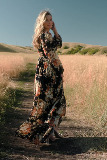 Johanna Maxi Dress | Midnight Floral