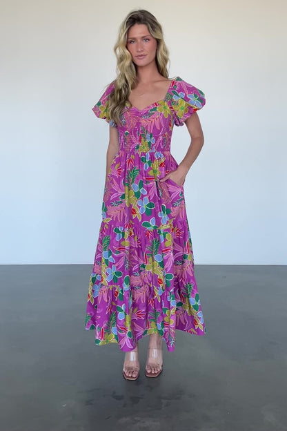 Melanie Maxi Dress | Orchid Multi