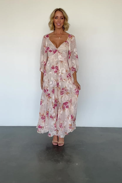 Estefania Maxi Dress | Blush + Pink Floral