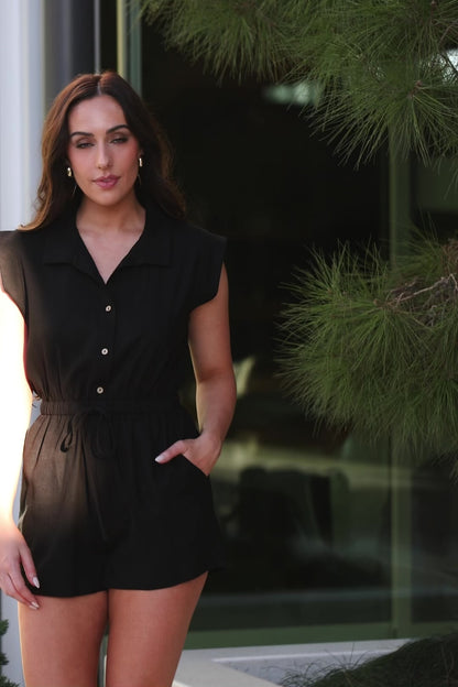 Toni Romper | Black