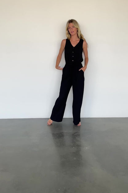 Ziva Tank Jumpsuit | Black