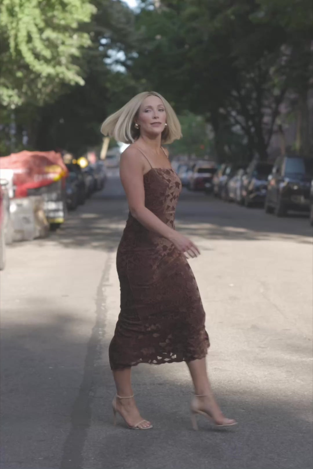 Kensington Lace Midi Dress | Espresso