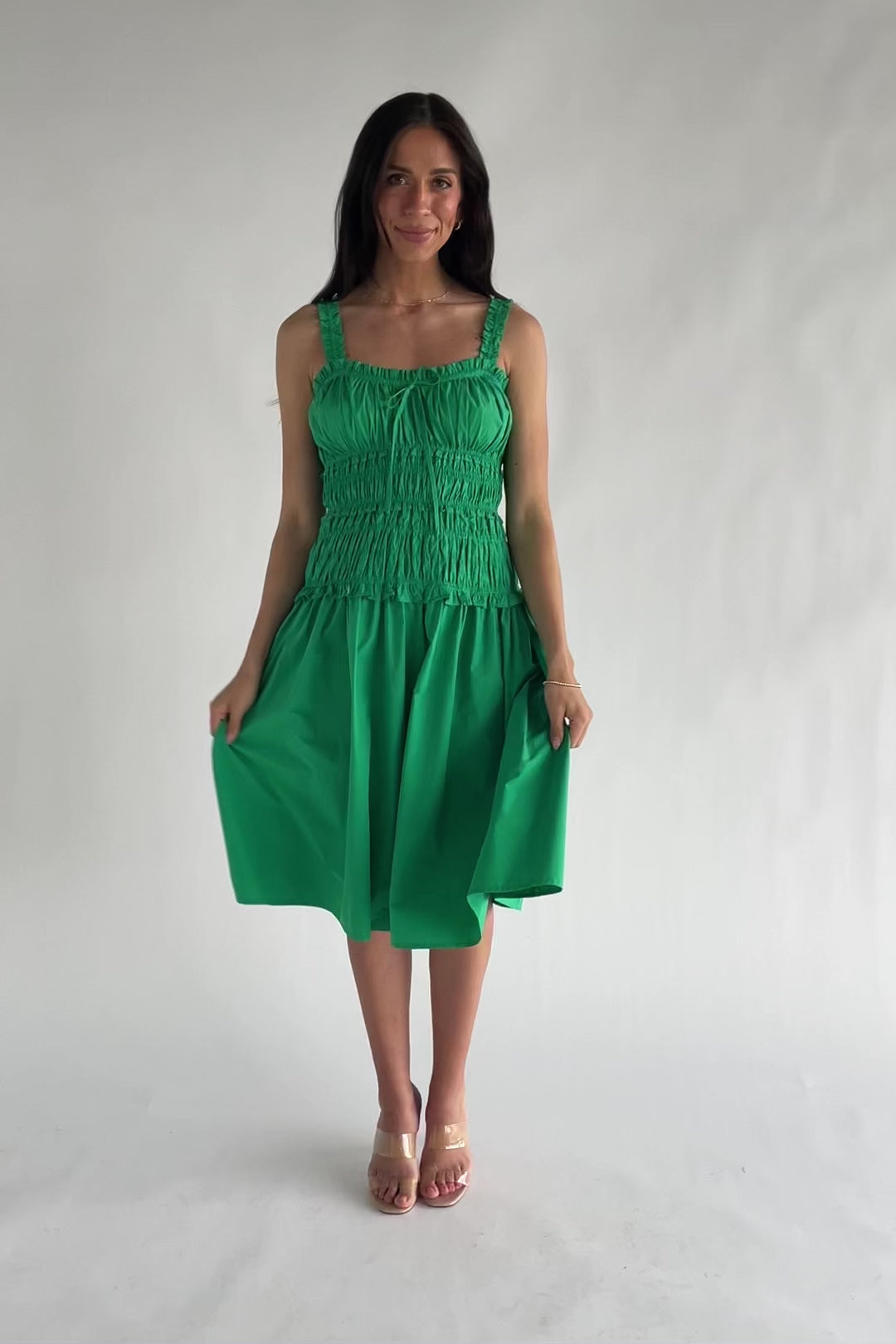 twiggy green dress Louis Louise Light Blue Twiggy Dress – BellaKidsNY main image 1