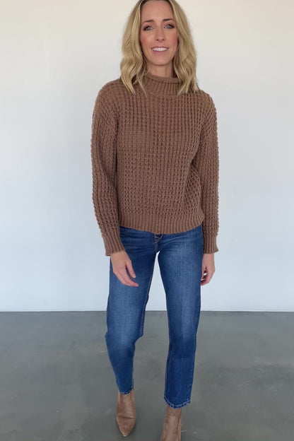 Syracuse Chunky Knit Sweater | Mocha