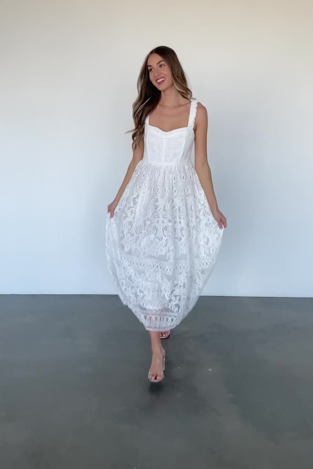 Evangeline Lace Dress | Off White