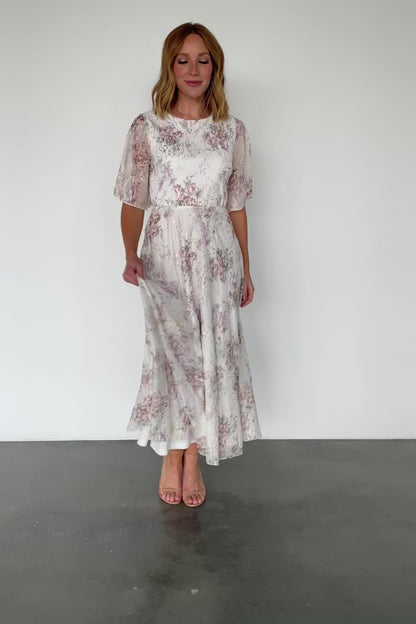 Kathreen Midi Dress | Ivory Floral