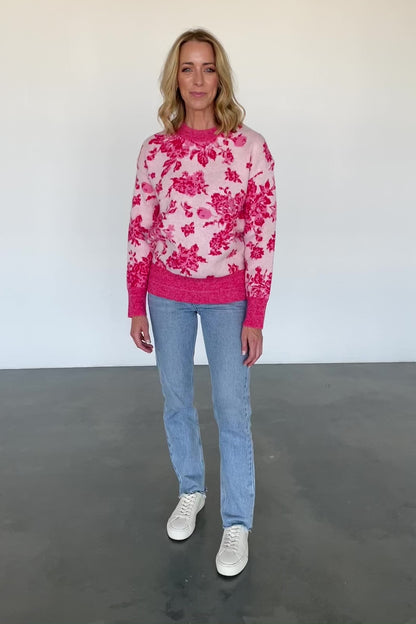 Legend Sweater | Pink Print