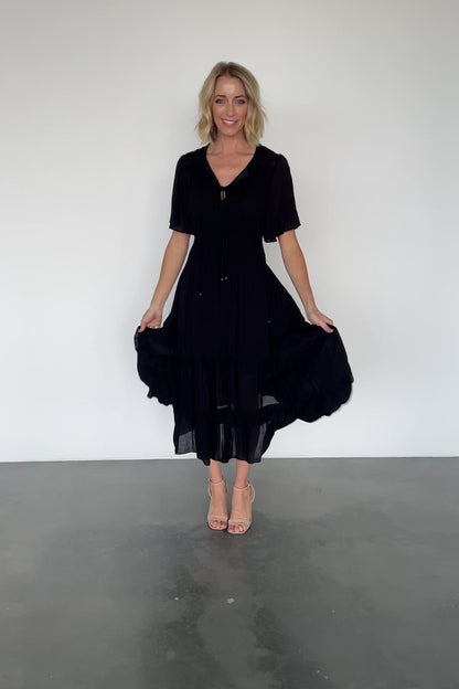 Spell Boho Midi Dress | Black