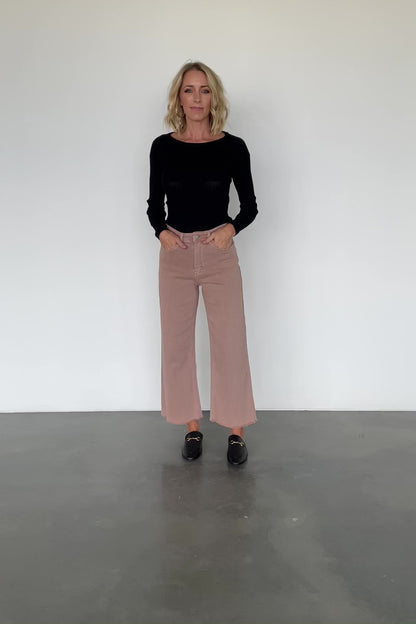 Spence Denim Pants | Dusty Rose