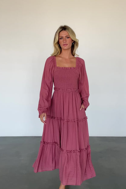 Rowan Tiered Dress | Vintage Rose