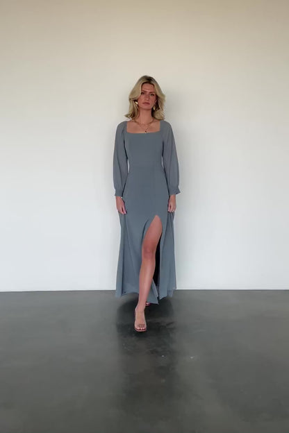 Giselle Maxi Dress | Dusty Blue