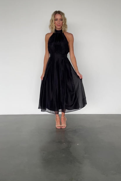 Rheise Pleated Top Dress | Black