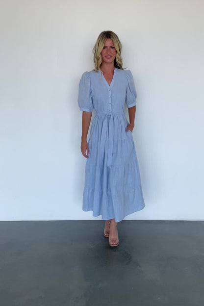 Camille Maxi Dress | Light Blue