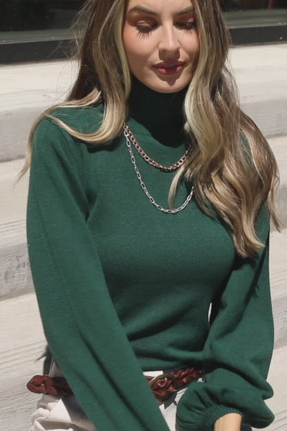 Nielsen Turtleneck Sweater | Emerald