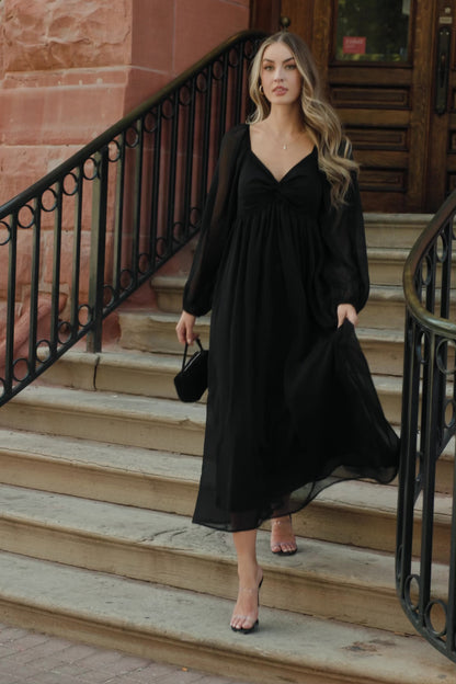 Dione Midi Dress | Black