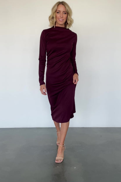 Aiko Mock Neck Dress | Mulberry