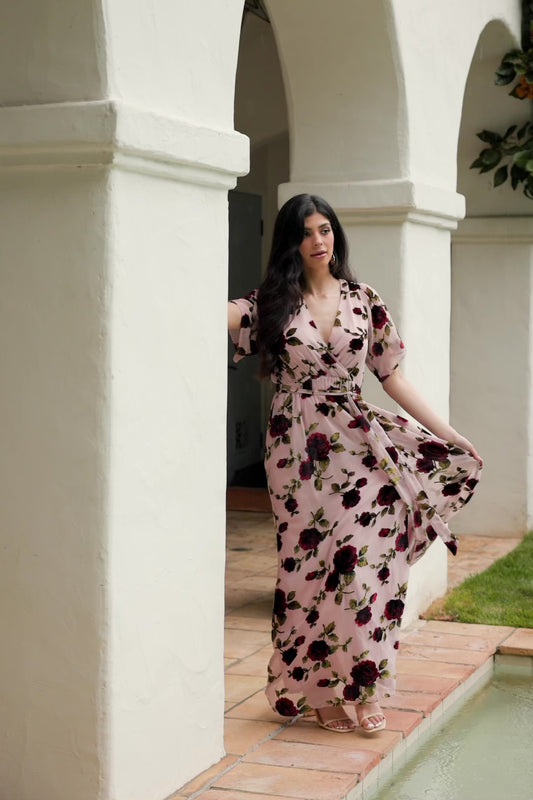 easter maxi dress Purple Floral Tiered Ruffle casual sundresses Easter Dresses | Baltic Born