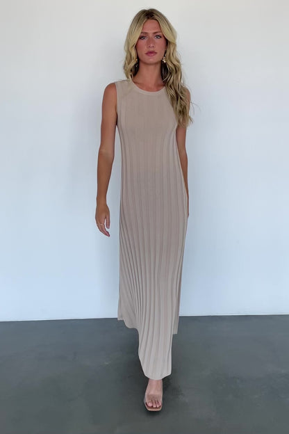 Skylar Tank Maxi Dress | Taupe