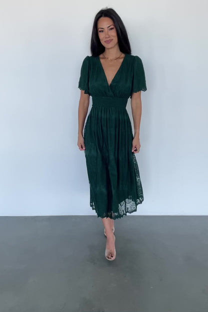 Milena Midi Dress | Green