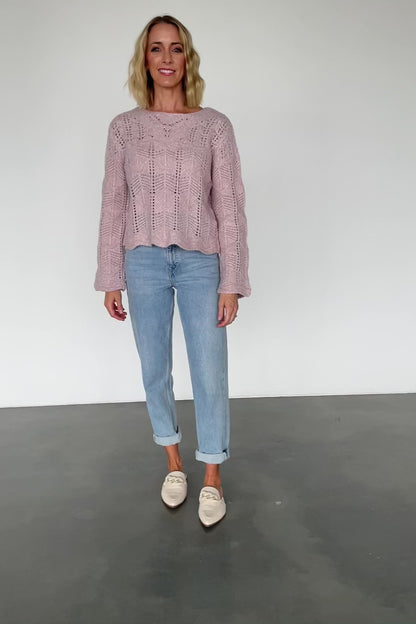 Jeanine Knit Sweater | Lilac