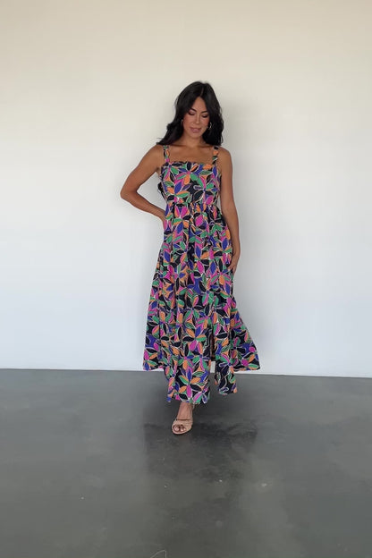 Frida Tank Maxi Dress | Multi Print