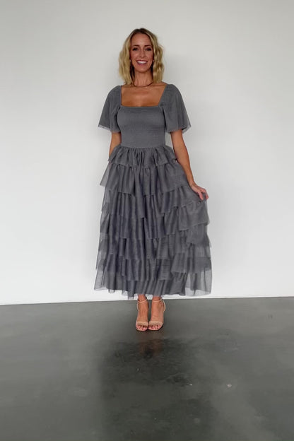 Cherise Tulle Tiered Dress | Blue Sage