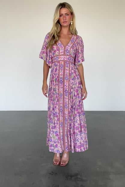 Elissa Maxi Dress | Pink Multi Floral