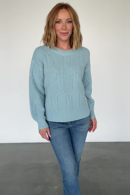 Sheffield Knit Sweater | Light Blue