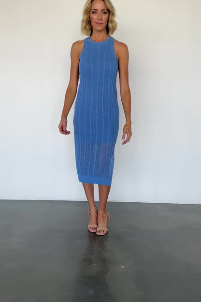 Nalani Knit Tank Dress | Blue