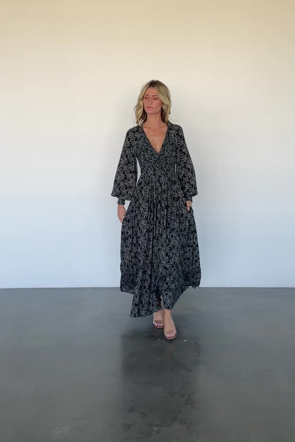 Anya Maxi Dress | Hunter Green Print