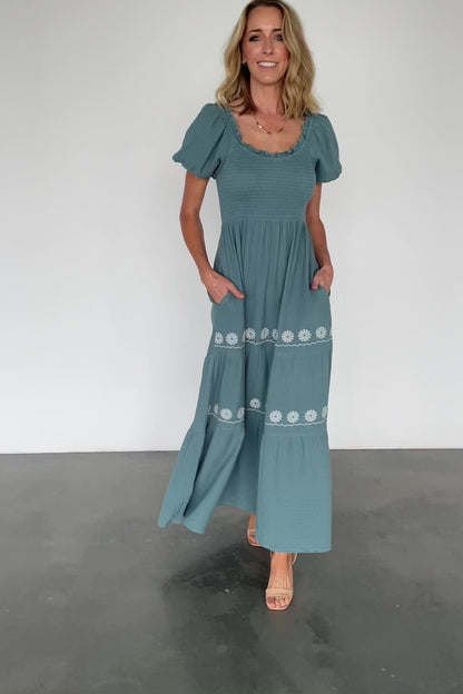 Carrington Maxi Dress | Vintage Teal