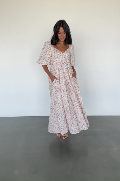 Marguerite Maxi Dress | Cream Floral