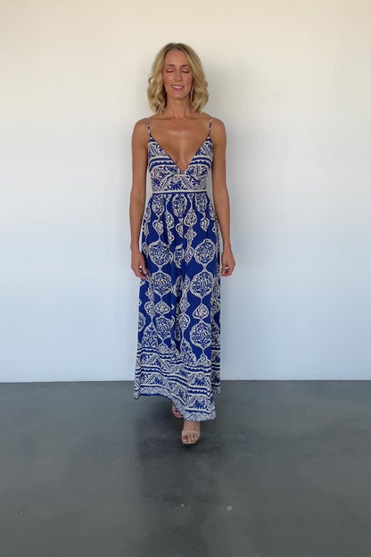 Davinah V Neck Maxi Dress | Blue Print