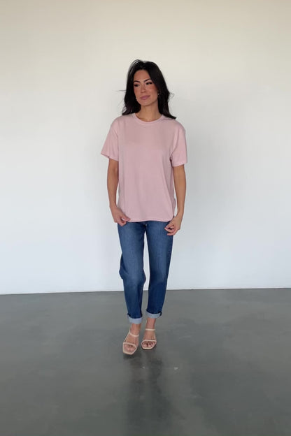 Elliot Relaxed Tee | Blush