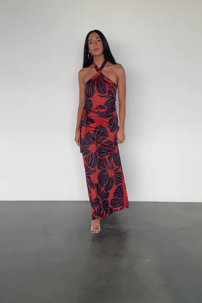 Palma Column Dress | Sienna + Navy