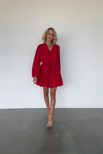 Fuji Short Dress | Red