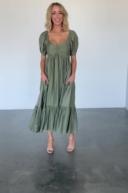 Annalisa Midi Dress | Olive