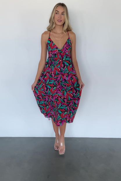 Granada Midi Dress | Multi Print
